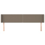 vidaXL Tăblie de pat cu aripioare gri taupe 163x16x78/88 cm textil