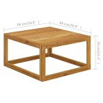 vidaXL Măsuță de cafea, 68x68x29 cm, lemn masiv de acacia vidaXL Măsuță de cafea, 68x68x29 cm, lemn masiv de acacia