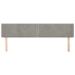 vidaXL Tăblie de pat cu aripioare gri deschis 163x16x78/88 cm catifea vidaXL Tăblie de pat cu aripioare gri deschis 163x16x78/88 cm catifea