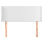 vidaXL Tăblie de pat cu aripioare alb 83x16x78/88 cm piele ecologică vidaXL Tăblie de pat cu aripioare alb 83x16x78/88 cm piele ecologică