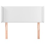 vidaXL Tăblie de pat cu aripioare alb 103x16x78/88 cm piele ecologică vidaXL Tăblie de pat cu aripioare alb 103x16x78/88 cm piele ecologică