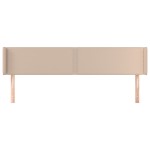 vidaXL Tăblie pat cu aripioare cappuccino 183x16x78/88 cm piele eco vidaXL Tăblie pat cu aripioare cappuccino 183x16x78/88 cm piele eco