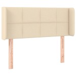 vidaXL Tăblie de pat cu aripioare crem 103x16x78/88 cm textil vidaXL Tăblie de pat cu aripioare crem 103x16x78/88 cm textil