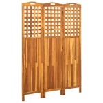 vidaXL Paravan de cameră cu 3 panouri, 121x2x170 cm, lemn masiv acacia vidaXL Paravan de cameră cu 3 panouri, 121x2x170 cm, lemn masiv acacia