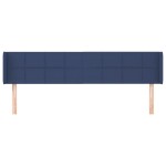 vidaXL Tăblie de pat cu aripioare albastru 163x16x78/88 cm textil vidaXL Tăblie de pat cu aripioare albastru 163x16x78/88 cm textil