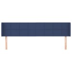 vidaXL Tăblie de pat cu aripioare, albastru, 183x16x78/88 cm textil vidaXL Tăblie de pat cu aripioare, albastru, 183x16x78/88 cm textil