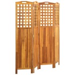 vidaXL Paravan de cameră cu 4 panouri, 161x2x170 cm, lemn masiv acacia vidaXL Paravan de cameră cu 4 panouri, 161x2x170 cm, lemn masiv acacia