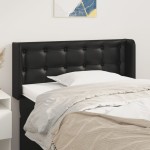 vidaXL Tăblie de pat cu aripioare negru 83x16x78/88 cm piele ecologică vidaXL Tăblie de pat cu aripioare negru 83x16x78/88 cm piele ecologică