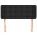 vidaXL Tăblie de pat cu aripioare negru 83x16x78/88 cm piele ecologică vidaXL Tăblie de pat cu aripioare negru 83x16x78/88 cm piele ecologică