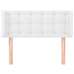 vidaXL Tăblie de pat cu aripioare alb 83x16x78/88 cm piele ecologică vidaXL Tăblie de pat cu aripioare alb 83x16x78/88 cm piele ecologică