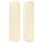 vidaXL Tăblie de pat cu aripioare crem 83x16x78/88 cm piele ecologică vidaXL Tăblie de pat cu aripioare crem 83x16x78/88 cm piele ecologică