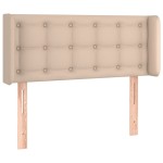 vidaXL Tăblie pat cu aripioare cappuccino 93x16x78/88 cm piele eco