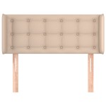 vidaXL Tăblie pat cu aripioare cappuccino 93x16x78/88 cm piele eco