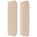 vidaXL Tăblie pat cu aripioare cappuccino 147x16x78/88cm piele eco
