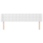 vidaXL Tăblie de pat cu aripioare alb 163x16x78/88 cm piele ecologică vidaXL Tăblie de pat cu aripioare alb 163x16x78/88 cm piele ecologică