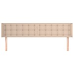 vidaXL Tăblie pat cu aripioare cappuccino 163x16x78/88 cm piele eco vidaXL Tăblie pat cu aripioare cappuccino 163x16x78/88 cm piele eco