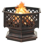 vidaXL Vatră de foc rustică, cu vătrai 62x54x56 cm oțel, XXL vidaXL Vatră de foc rustică, cu vătrai 62x54x56 cm oțel, XXL