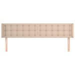 vidaXL Tăblie pat cu aripioare cappuccino 183x16x78/88 cm piele eco vidaXL Tăblie pat cu aripioare cappuccino 183x16x78/88 cm piele eco