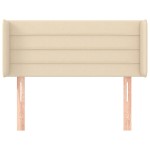vidaXL Tăblie de pat cu aripioare crem 103x16x78/88 cm textil vidaXL Tăblie de pat cu aripioare crem 103x16x78/88 cm textil