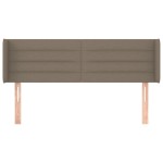 vidaXL Tăblie de pat cu aripioare gri taupe 147x16x78/88 cm textil