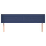 vidaXL Tăblie de pat cu aripioare, albastru, 203x16x78/88 cm textil vidaXL Tăblie de pat cu aripioare, albastru, 203x16x78/88 cm textil