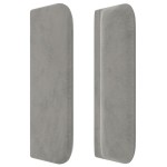 vidaXL Tăblie de pat cu aripioare gri deschis 203x16x78/88 cm catifea vidaXL Tăblie de pat cu aripioare gri deschis 203x16x78/88 cm catifea