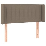 vidaXL Tăblie de pat cu aripioare gri taupe 83x16x78/88 cm textil