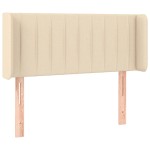 vidaXL Tăblie de pat cu aripioare crem 103x16x78/88 cm textil vidaXL Tăblie de pat cu aripioare crem 103x16x78/88 cm textil