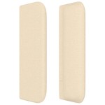 vidaXL Tăblie de pat cu aripioare crem 103x16x78/88 cm textil vidaXL Tăblie de pat cu aripioare crem 103x16x78/88 cm textil