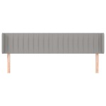 vidaXL Tăblie de pat cu aripioare gri deschis 163x16x78/88 cm textil vidaXL Tăblie de pat cu aripioare gri deschis 163x16x78/88 cm textil