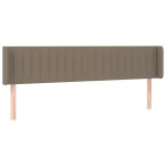 vidaXL Tăblie de pat cu aripioare gri taupe 183x16x78/88 cm textil