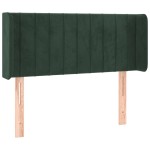 vidaXL Tăblie pat cu aripioare verde închis 83x16x78/88 cm catifea vidaXL Tăblie pat cu aripioare verde închis 83x16x78/88 cm catifea