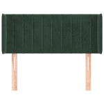 vidaXL Tăblie pat cu aripioare verde închis 83x16x78/88 cm catifea vidaXL Tăblie pat cu aripioare verde închis 83x16x78/88 cm catifea