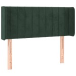 vidaXL Tăblie pat cu aripioare verde închis 93x16x78/88 cm catifea vidaXL Tăblie pat cu aripioare verde închis 93x16x78/88 cm catifea