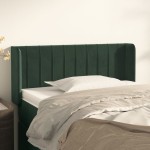 vidaXL Tăblie pat cu aripioare verde închis 93x16x78/88 cm catifea vidaXL Tăblie pat cu aripioare verde închis 93x16x78/88 cm catifea