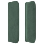 vidaXL Tăblie pat cu aripioare verde închis 93x16x78/88 cm catifea vidaXL Tăblie pat cu aripioare verde închis 93x16x78/88 cm catifea