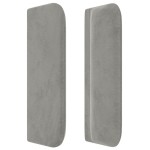 vidaXL Tăblie de pat cu aripioare gri deschis 147x16x78/88 cm catifea vidaXL Tăblie de pat cu aripioare gri deschis 147x16x78/88 cm catifea