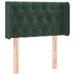 vidaXL Tăblie pat cu aripioare verde închis 83x16x78/88 cm catifea vidaXL Tăblie pat cu aripioare verde închis 83x16x78/88 cm catifea