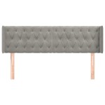 vidaXL Tăblie de pat cu aripioare gri deschis 147x16x78/88 cm catifea vidaXL Tăblie de pat cu aripioare gri deschis 147x16x78/88 cm catifea