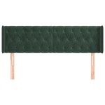 vidaXL Tăblie de pat cu aripioare verde închis 163x16x78/88 cm catifea vidaXL Tăblie de pat cu aripioare verde închis 163x16x78/88 cm catifea