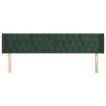 vidaXL Tăblie de pat cu aripioare verde închis 183x16x78/88 cm catifea vidaXL Tăblie de pat cu aripioare verde închis 183x16x78/88 cm catifea
