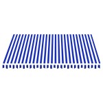 vidaXL Pânză de rezervă copertină, albastru și alb, 4x3,5 m vidaXL Pânză de rezervă copertină, albastru și alb, 4x3,5 m