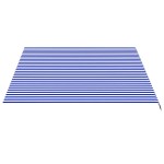 vidaXL Pânză de rezervă copertină, albastru și alb, 4,5x3,5 m vidaXL Pânză de rezervă copertină, albastru și alb, 4,5x3,5 m