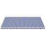 vidaXL Pânză de rezervă copertină, albastru și alb, 5x3,5 m vidaXL Pânză de rezervă copertină, albastru și alb, 5x3,5 m