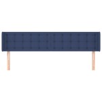 vidaXL Tăblie de pat cu aripioare, albastru, 203x16x78/88 cm textil vidaXL Tăblie de pat cu aripioare, albastru, 203x16x78/88 cm textil