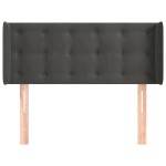 vidaXL Tăblie de pat cu aripioare gri închis 83x16x78/88 cm catifea vidaXL Tăblie de pat cu aripioare gri închis 83x16x78/88 cm catifea