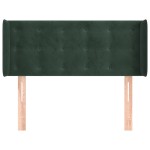 vidaXL Tăblie pat cu aripioare verde închis 83x16x78/88 cm catifea vidaXL Tăblie pat cu aripioare verde închis 83x16x78/88 cm catifea