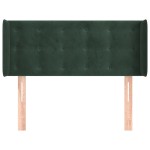 vidaXL Tăblie pat cu aripioare verde închis 93x16x78/88 cm catifea vidaXL Tăblie pat cu aripioare verde închis 93x16x78/88 cm catifea