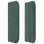 vidaXL Tăblie de pat cu aripioare verde închis 183x16x78/88 cm catifea vidaXL Tăblie de pat cu aripioare verde închis 183x16x78/88 cm catifea
