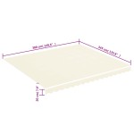 vidaXL Pânză de rezervă copertină, crem, 4x3,5 m vidaXL Pânză de rezervă copertină, crem, 4x3,5 m